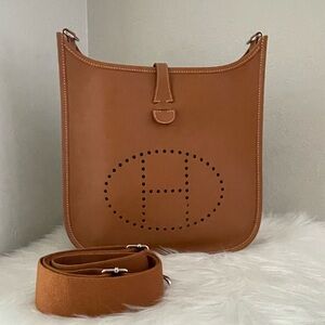 ❌SOLD❌Hermes Evelyne PM Gen 3 Natural Epsom Crossbody